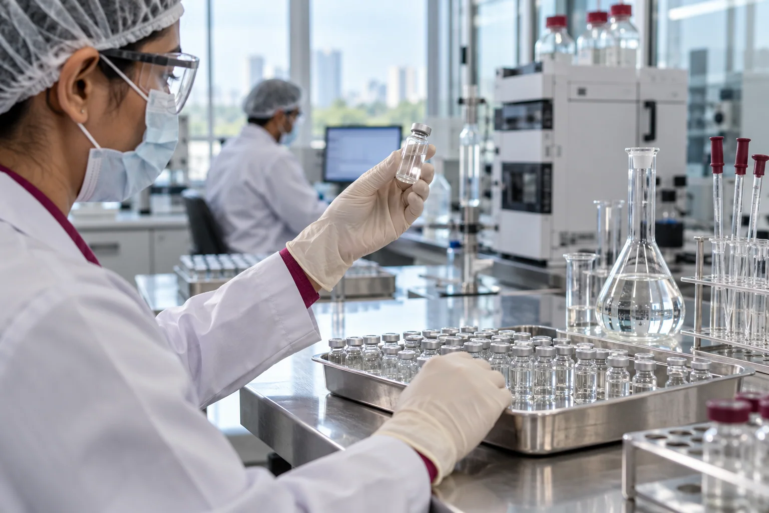 A modern pharmaceutical research and production environment